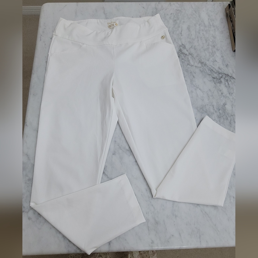 Lilly Pulitzer White Luxetic Pants - Picture 2 of 6